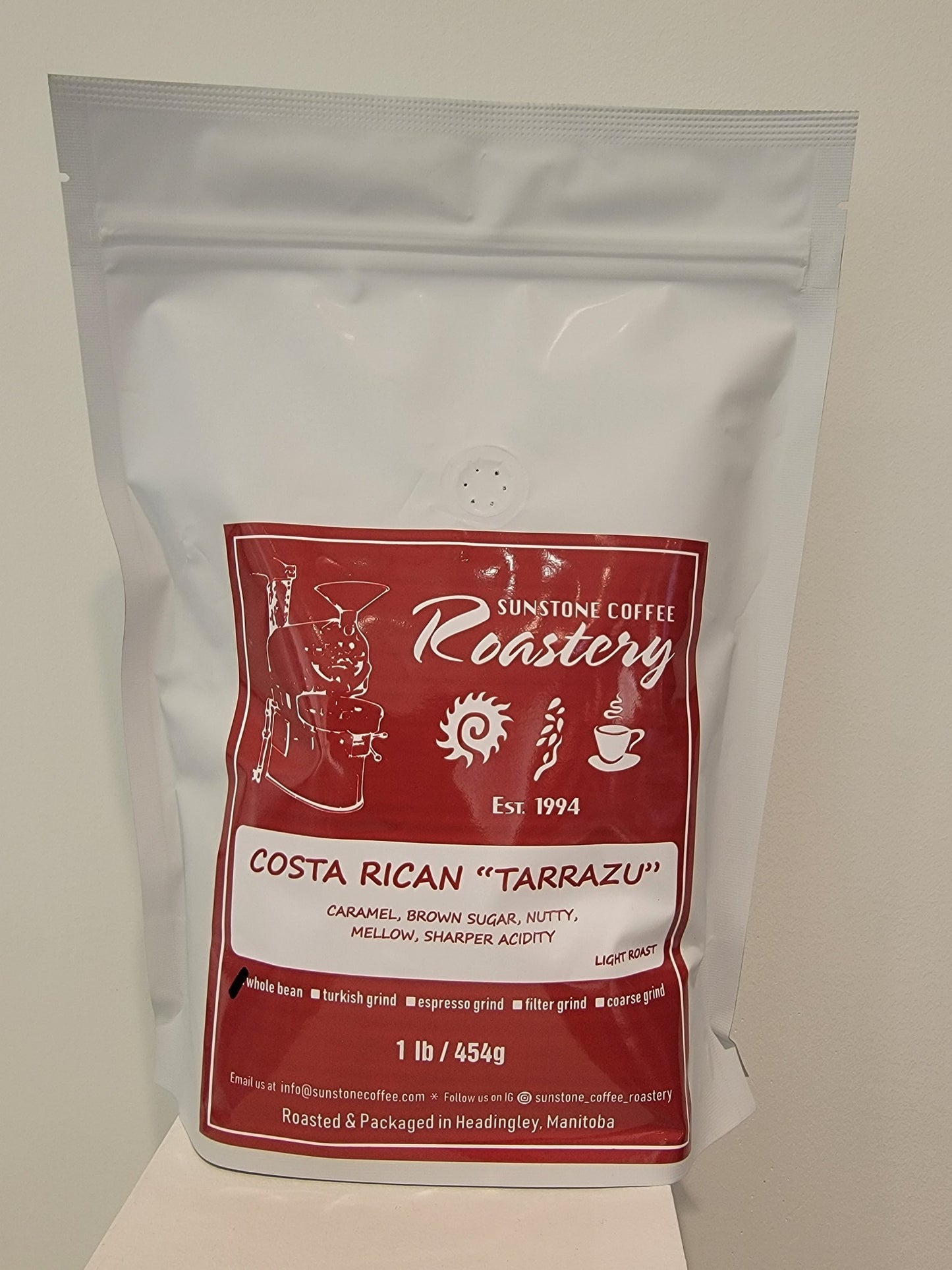 Sunstone 1lb Coffee Costa Rican "Tarrazu"