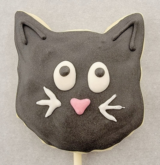 Black Kitty Cat -Sugar Cookie