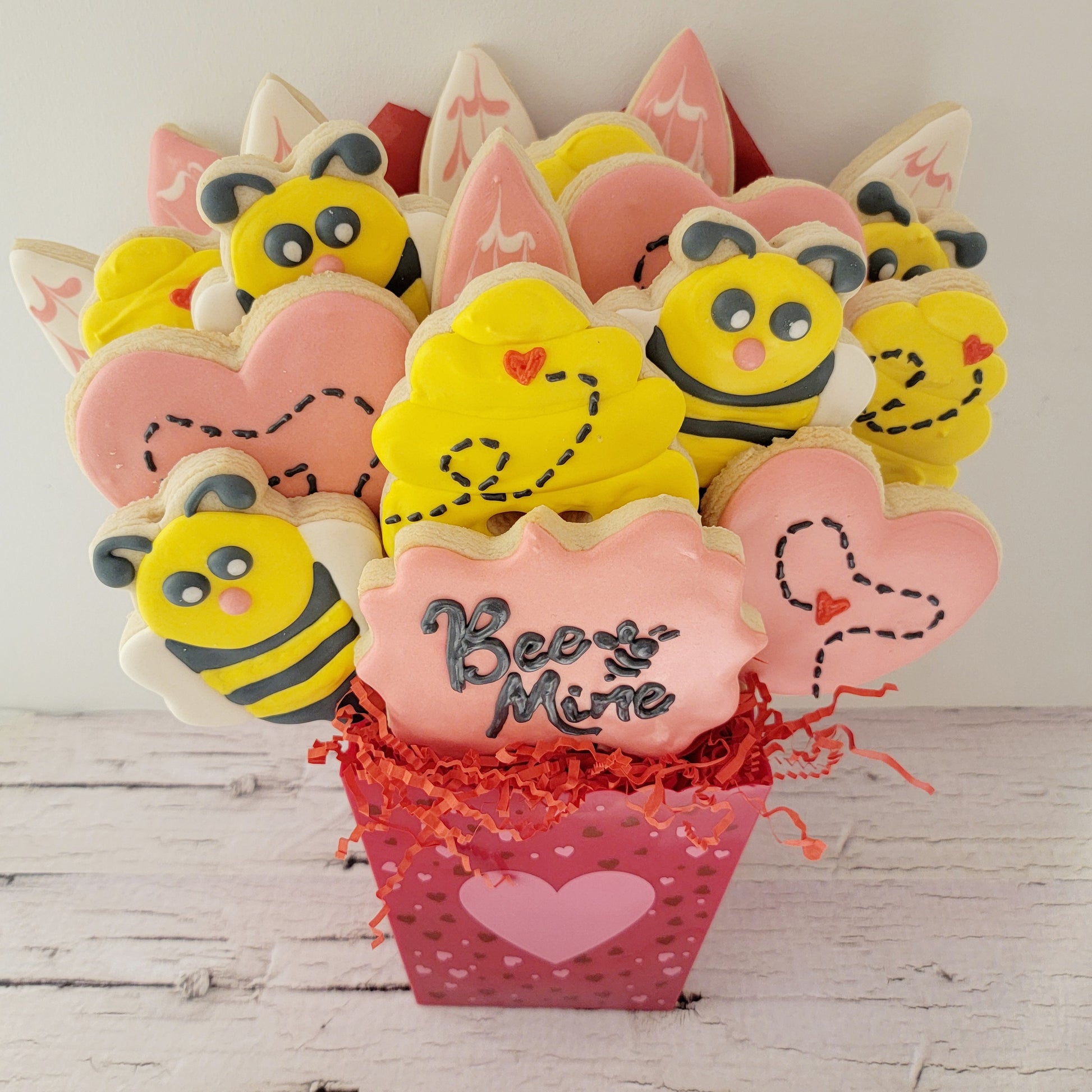 Bee Mine Cookie Bouquet | Delicious Cookie Creations | Canadian Cookies | Winnipeg Cookie Shop | Unique Cookie Gifts | Artisan Cookie Bouquet | Gourmet Cookie Arrangements | Cookie Delivery Canada | Handcrafted Cookie Designs | Local Cookie Shop | Custom Cookie Bouquets | Specialty Cookies | Sweet Treats Winnipeg | Edible Gifts Canada | Cookie Artistry | Decadent Cookie Assortment | Premium Cookie Selection | Cookie Masterpieces | Extravagant Cookies