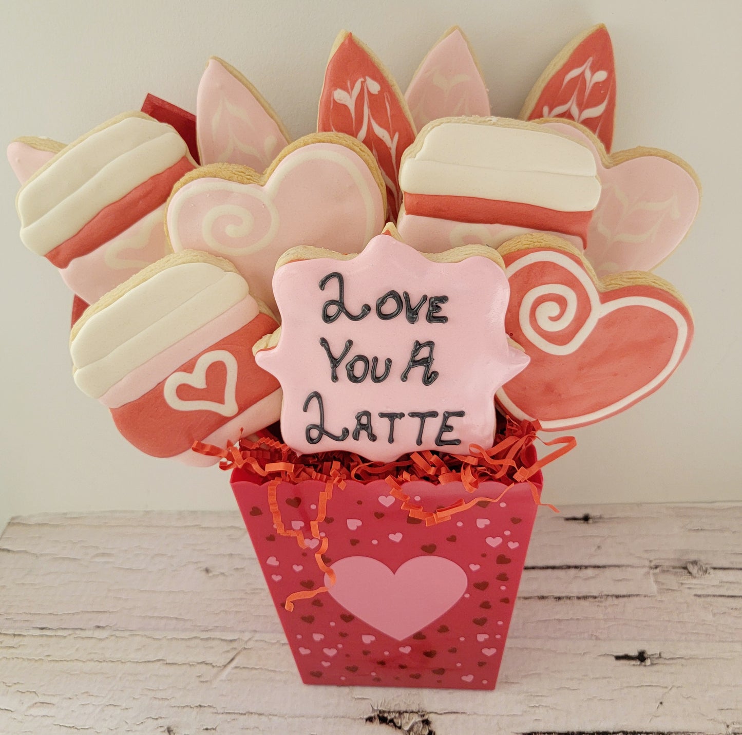 Love You a Latte Cookie Bouquet | Delicious Cookie Arrangement | Cookie Shop in Canada | Winnipeg's Finest Cookies | Gourmet Treats for Every Occasion | Indulge in Canadian Cookie Delights | Perfect Gift for Coffee Lovers | Handcrafted Cookies with Love | Satisfy Your Sweet Cravings with Extravagant Cookies | Unique Edible Gifts for Loved Ones | Premium Quality Cookies Made in Winnipeg | Order Now for Sweet Surprises