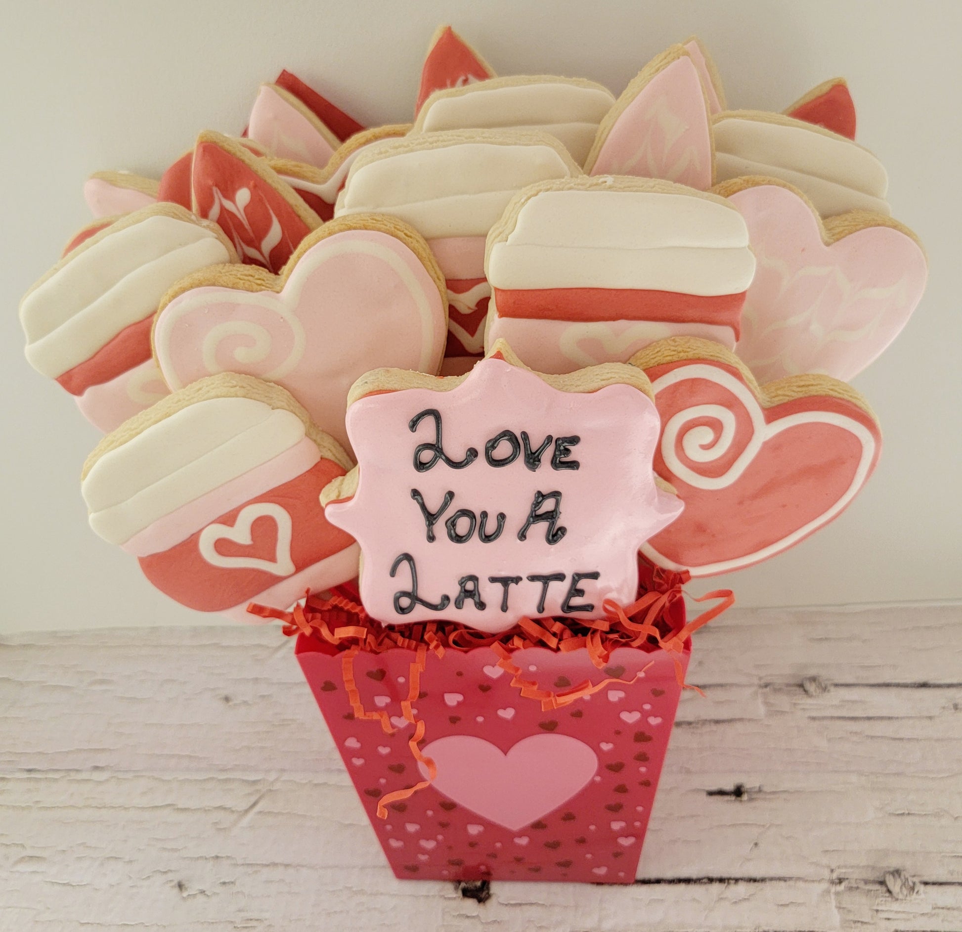 Love You a Latte Cookie Bouquet | Delicious Cookie Arrangement | Cookie Shop in Canada | Winnipeg's Finest Cookies | Gourmet Treats for Every Occasion | Indulge in Canadian Cookie Delights | Perfect Gift for Coffee Lovers | Handcrafted Cookies with Love | Satisfy Your Sweet Cravings with Extravagant Cookies | Unique Edible Gifts for Loved Ones | Premium Quality Cookies Made in Winnipeg | Order Now for Sweet Surprises