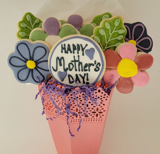 Mother's Day Flower Power Cookie Bouquet
