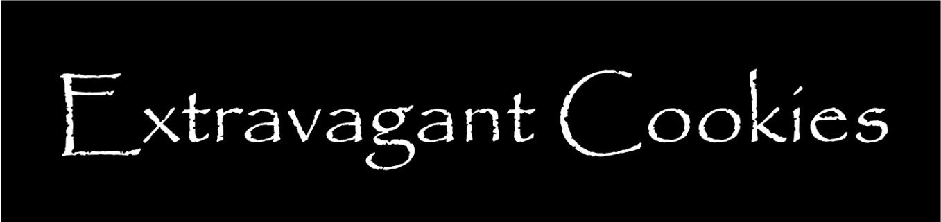 Extravagant Cookies logo in black and white