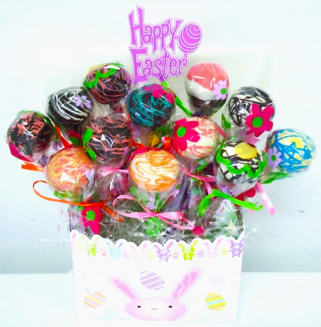 Easter Cake POP Bouquet | Buy easter cake bouquet in calgary | Buy cookies online calgary | Buy cookies online Canada | Online cookie shop in Calgary