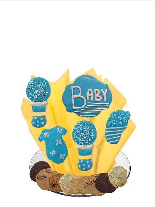 Bouncing Baby Boy Cookie Tray Bouquet