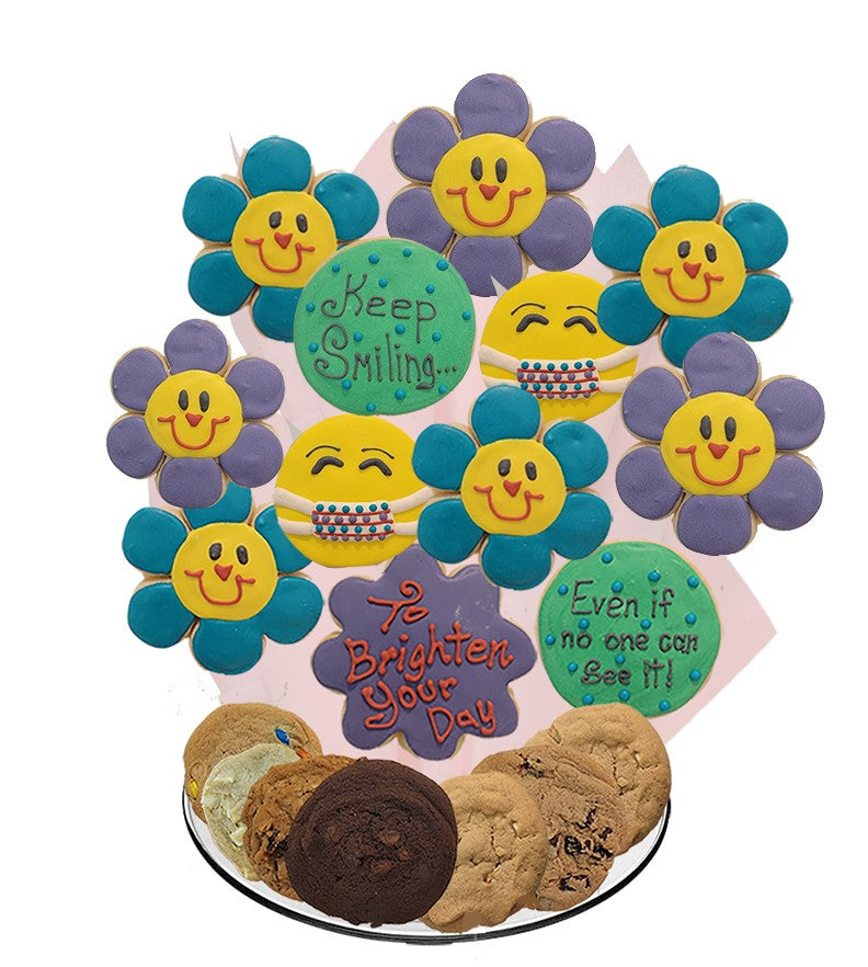 Keep Smiling Cookie Tray Bouquet