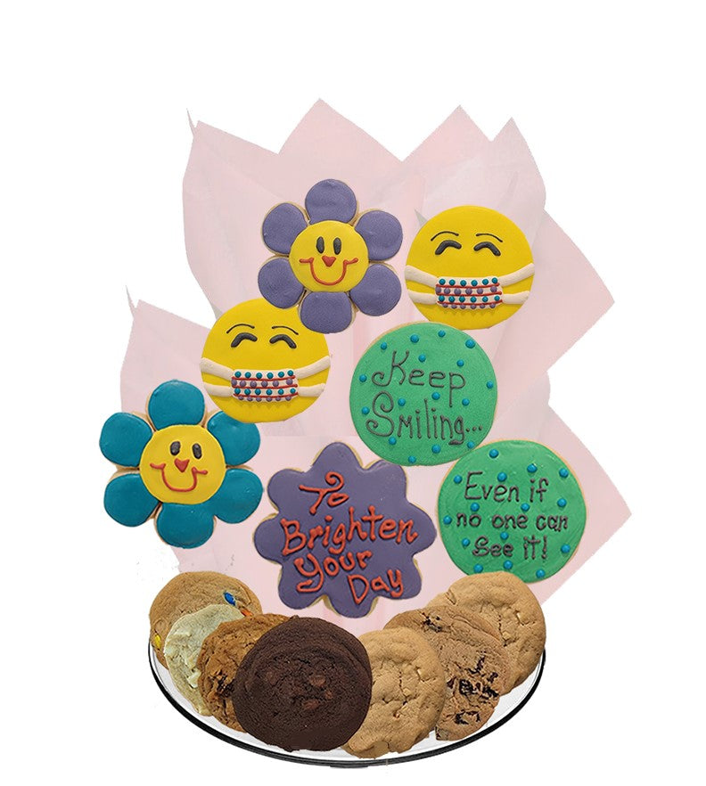 Keep Smiling Cookie Tray Bouquet