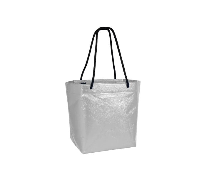 Silver reusable bag